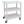 3 Shelf Plastic Utility Cart - 33x17x34 