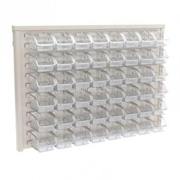Akro-Mils® InSight Beige Panel Unit with 32 305A1 Bins - 30636BEIGEA1
