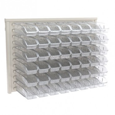 Akro-Mils® InSight Beige Panel Unit with 32 305A5 Bins - 30636BEIGEA5