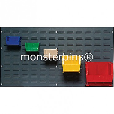 Louvered Panel 36x19 Gray