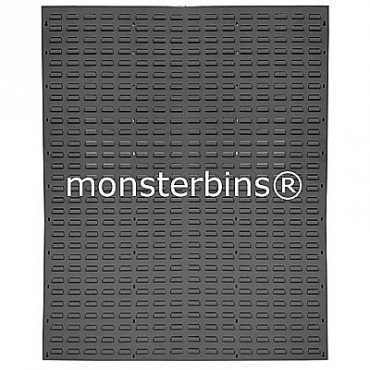 Louvered Panel 48x61 Gray