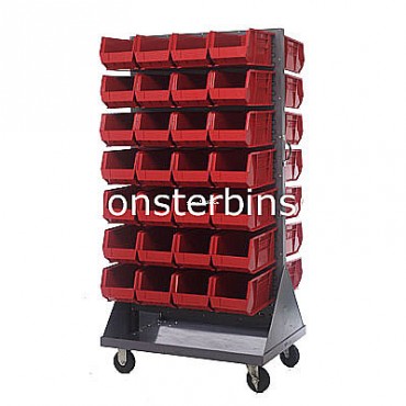 Mobile Double Sided Rack Unit with 56 QUS240 Bins