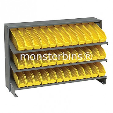 Bench Rack - 3 Shelves - 36 Shelf Bins (12x3x4)