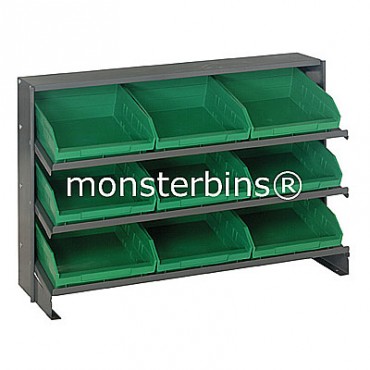 Bench Rack - 3 Shelves - 9 Shelf Bins (12x11x4)