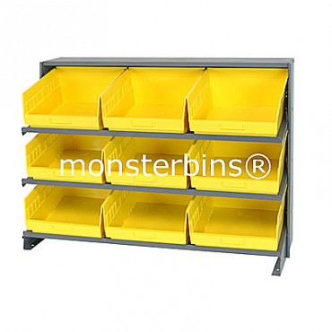 Bench Rack - 3 Shelves - 9 Shelf Bins (12x11x6)