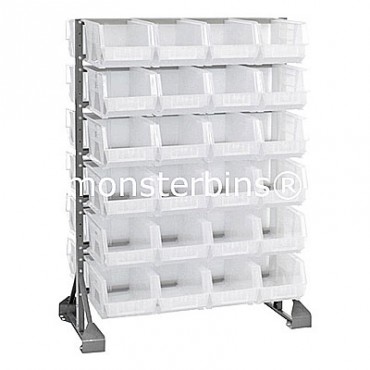 12 Rail Unit - Double Sided with 48 MB240 Clear Bins
