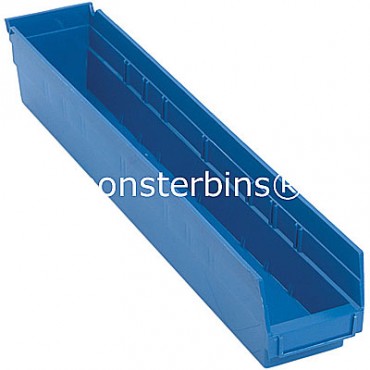 Plastic Shelf Bin 24x4x4