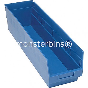 Plastic Shelf Bin 24x6x6