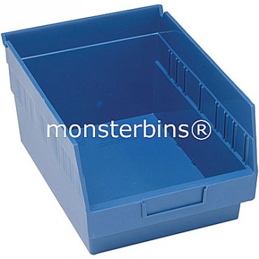 Plastic Shelf Bin 12x8x6