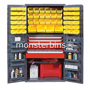 QSC-3672-4D with Yellow Plastic Bins
