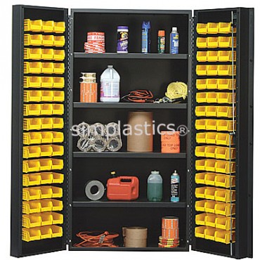 36&quot; Cabinet with 4 Adjustable Shelves & 96 Stack Bins