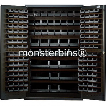 SSC-48 Cabinet with Black Plastic Bins
