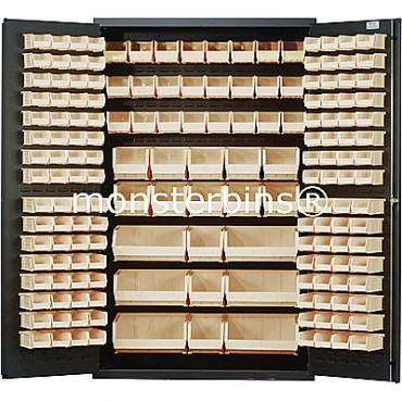 SSC-48 Cabinet with Ivory Plastic Bins
