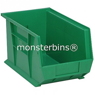 Monster MB242 Stacking Plastic Bins 13x8x8  Green