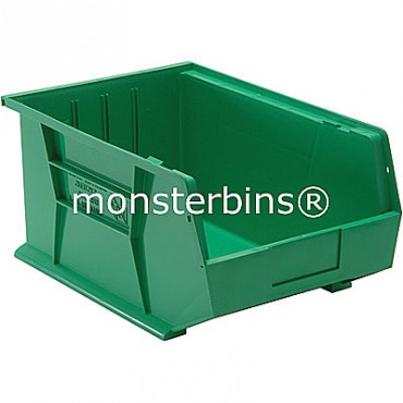 Monster MB255 Stacking Plastic Bins 16x11x8  Green