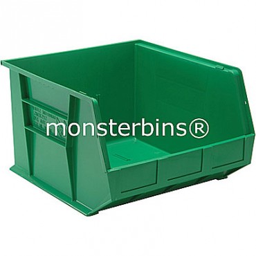 Monster MB270 Stacking Plastic Bins 18x16x11  Green