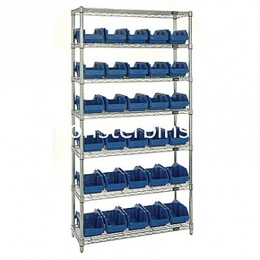 Wire Shelving Unit with 7 Shelves - 30 MQP1265