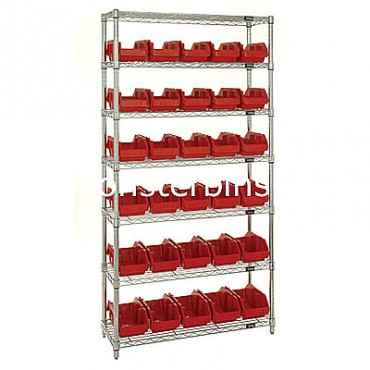 Wire Shelving Unit with 7 Shelves - 30 MQP1867